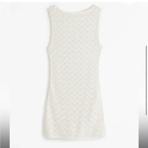 Crochet-Style Mini Dress Coverup - Picture 5 of 6